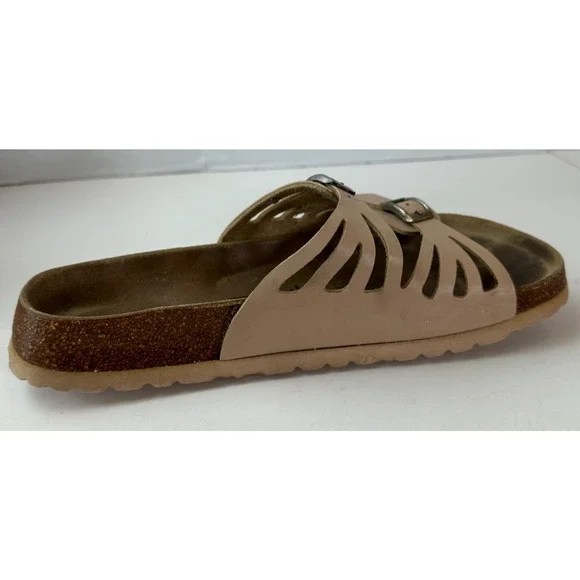 Birkenstock Betula Granada Slides Strappy Sandals Khaki Tan Peach US Size 9 - Picture 7 of 16
